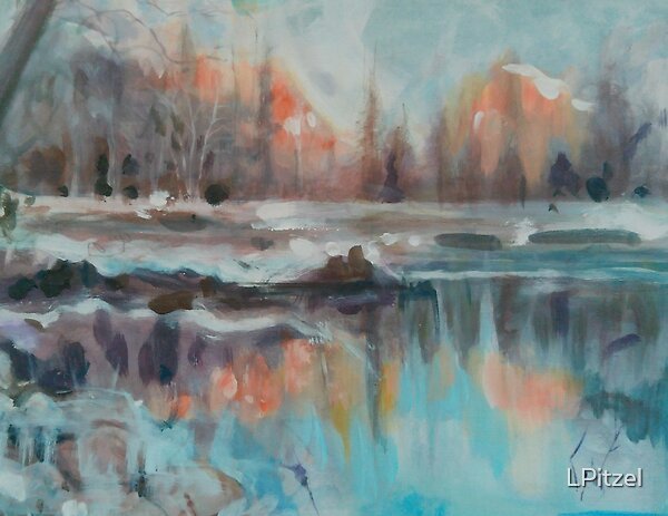 Abstract Winter Scape